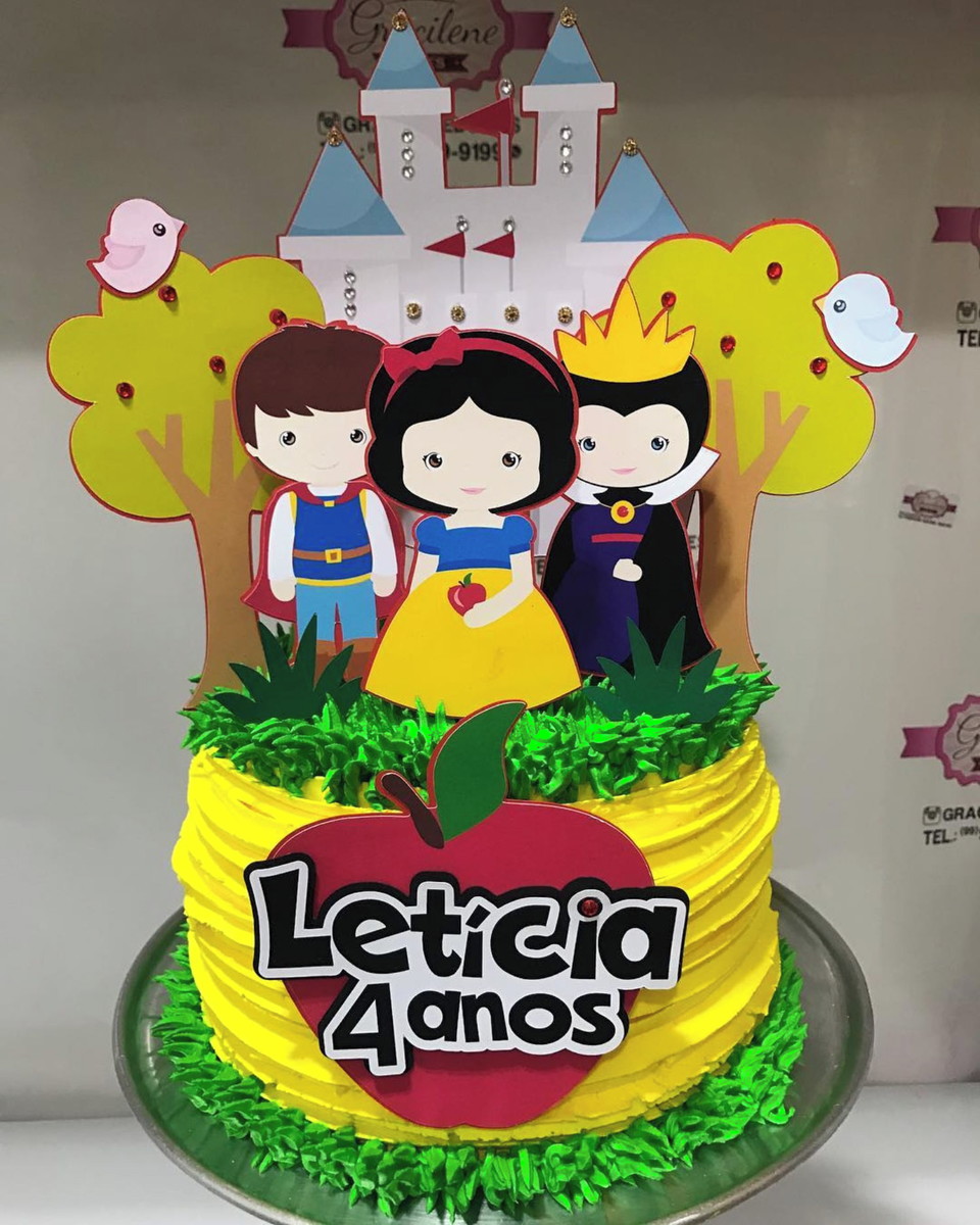 Arquivo de corte - TOPO DE BOLO 001 BRANCA DE NEVE CUTE