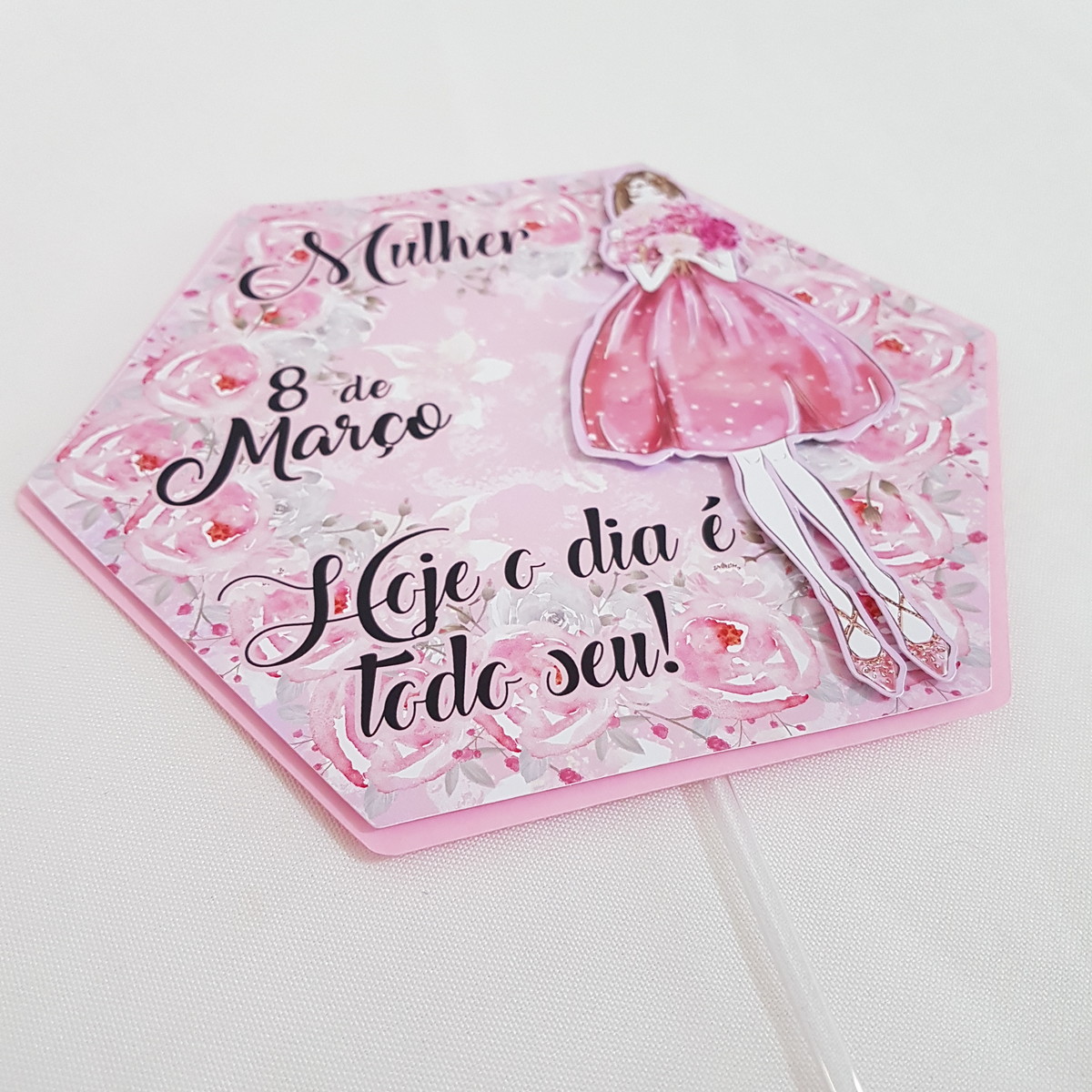 Arquivo de Corte Topo de Bolo 02 Dia da Mulher - STUDIO/PDF
