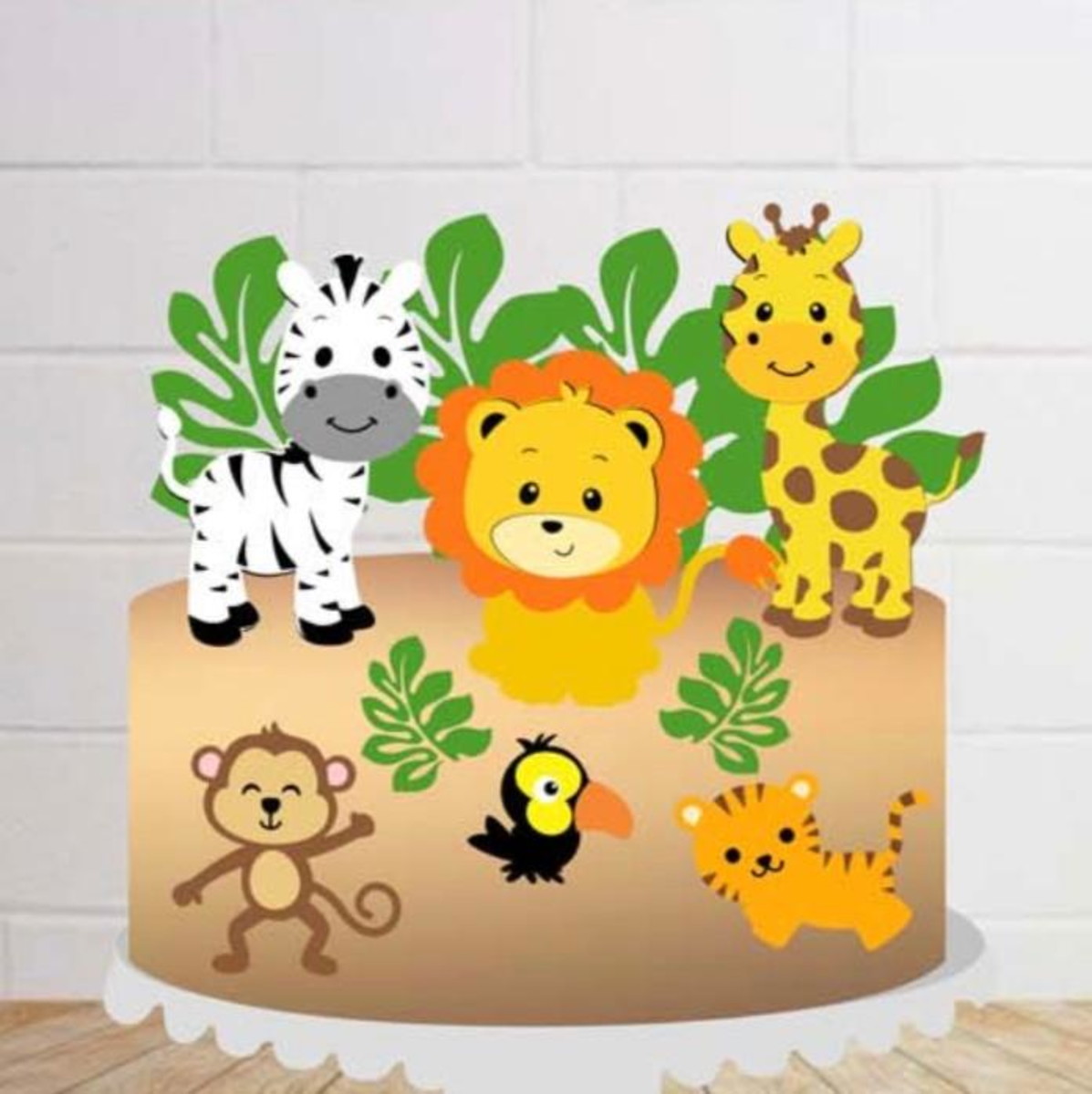 Arquivo de Corte Topo de Bolo Animais Cute