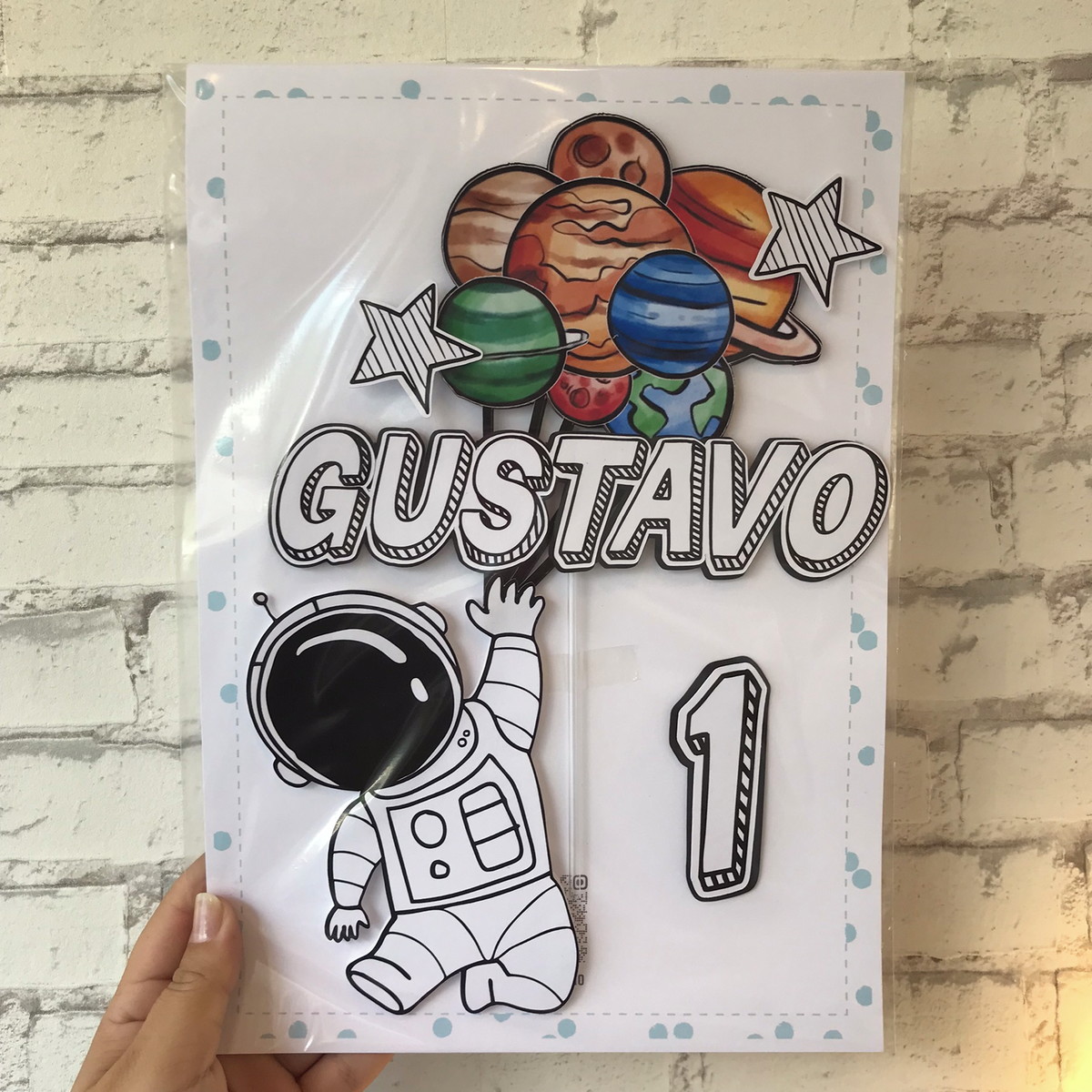 Arquivo de Corte Topo de Bolo Astronauta - Imagem 4