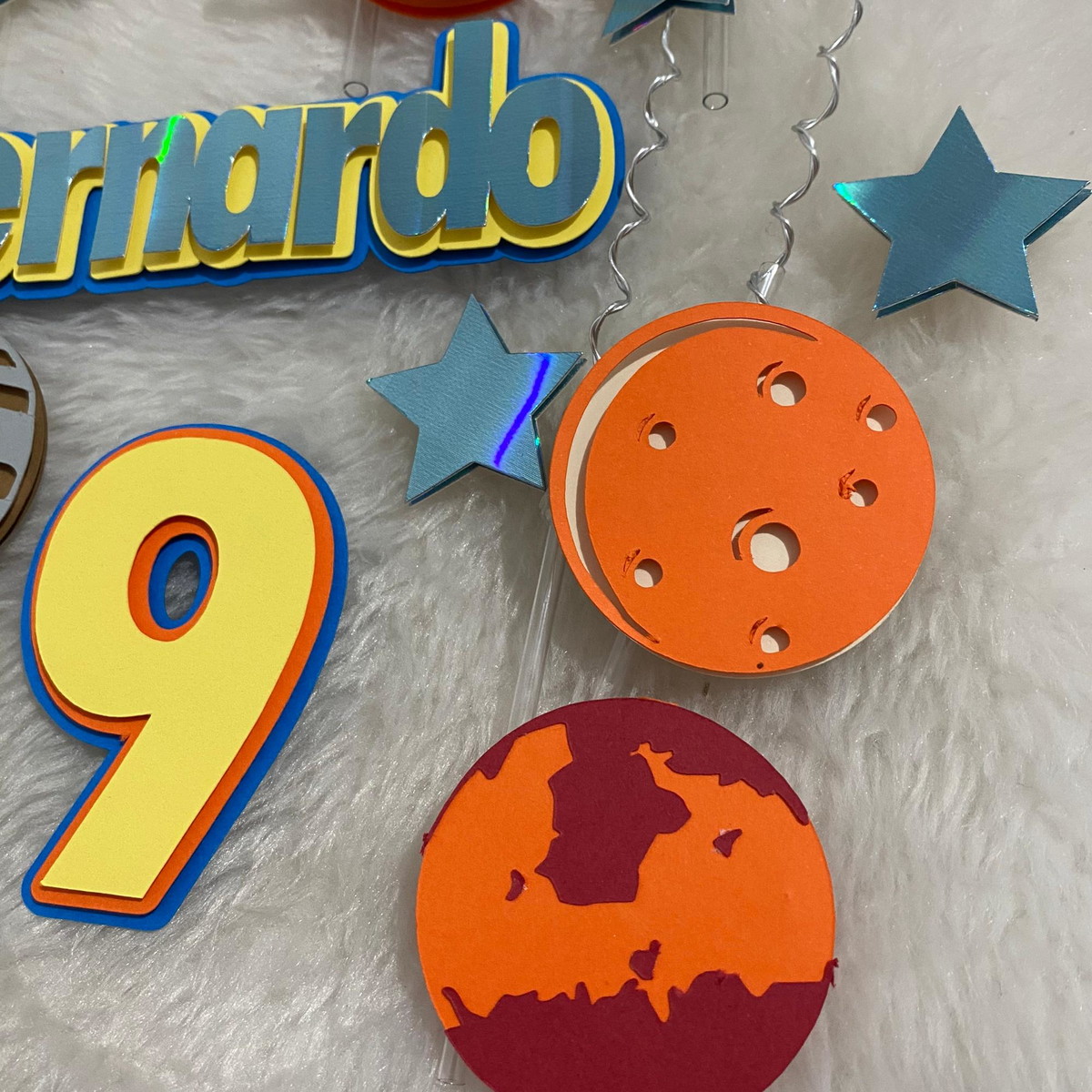 Arquivo de Corte Topo de Bolo Astronauta Menino - Imagem 3