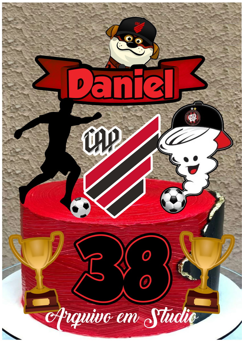 2 Arquivo de Corte Topo de Bolo Athletico Paranaense 2