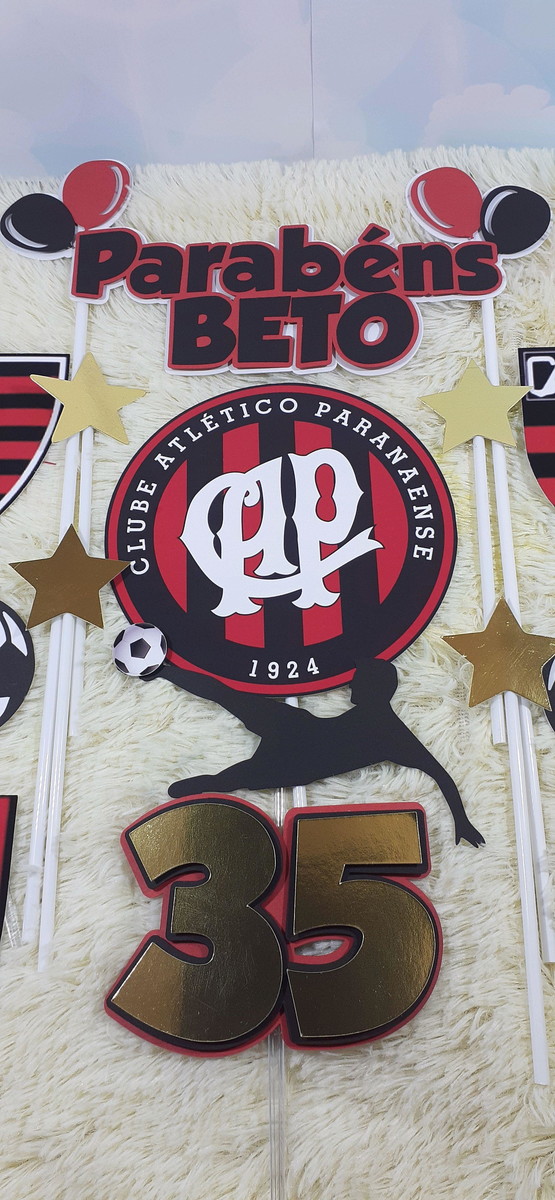 2 Arquivo de Corte Topo de Bolo Athletico Paranaense 1 - Imagem 4