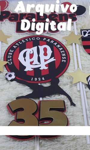 2 Arquivo de Corte Topo de Bolo Athletico Paranaense 1