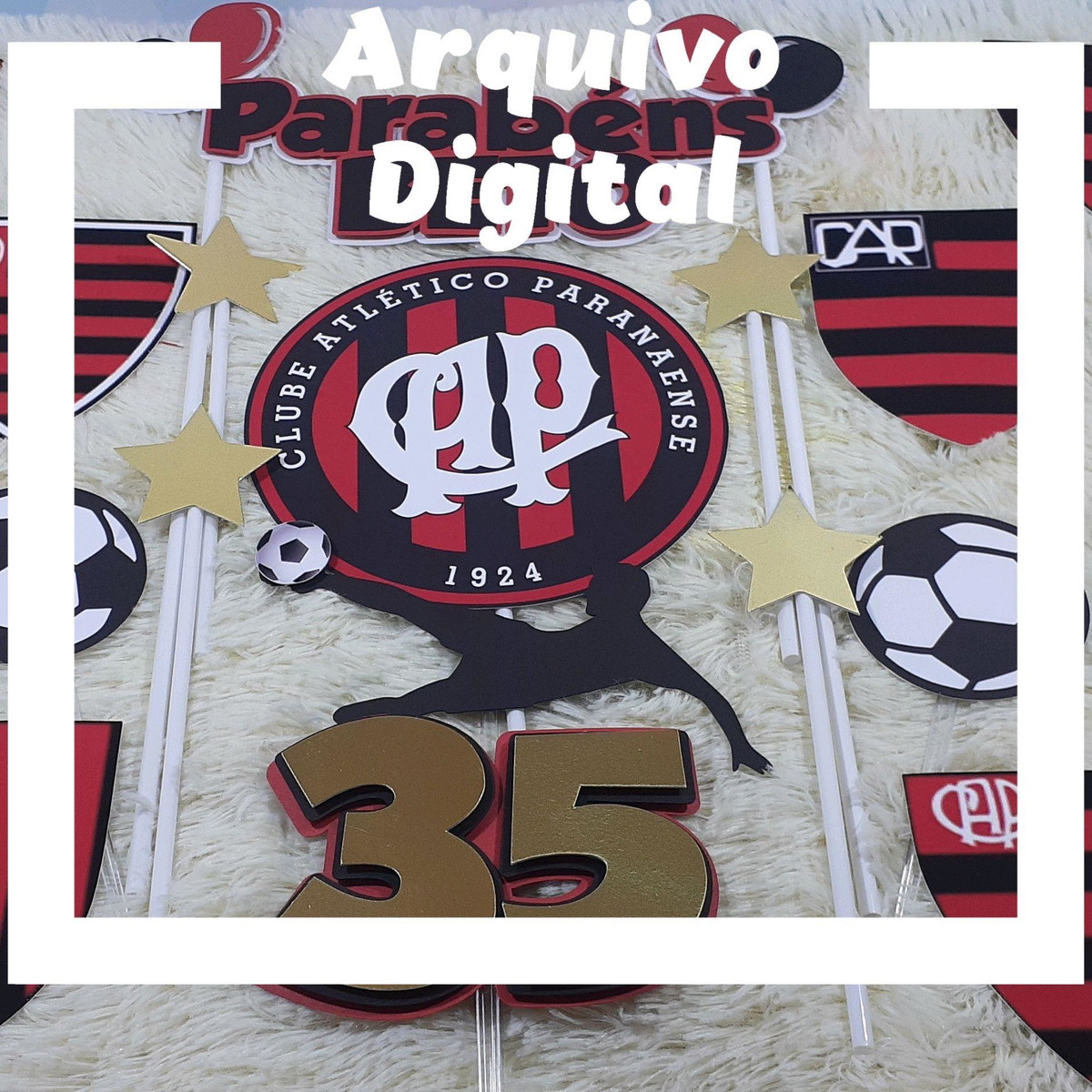 2 Arquivo de Corte Topo de Bolo Athletico Paranaense 1