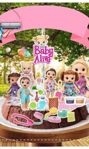 Arquivo de corte topo de bolo - BABY ALIVE (02)