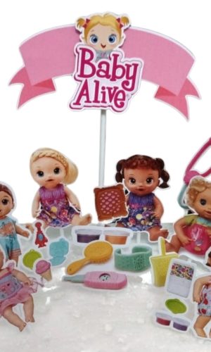 Arquivo de Corte Topo de Bolo - Baby Alive