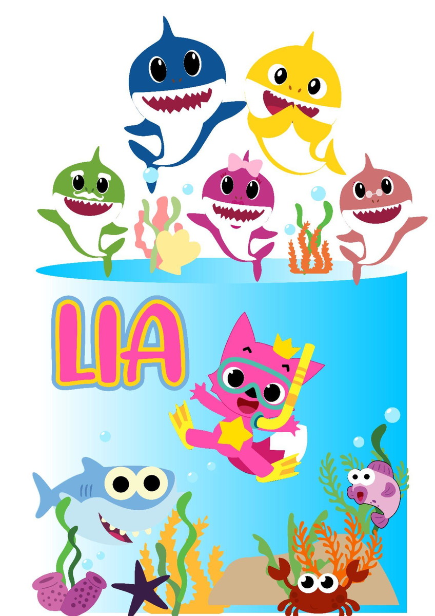 Arquivo de Corte Topo de Bolo Baby Shark 03