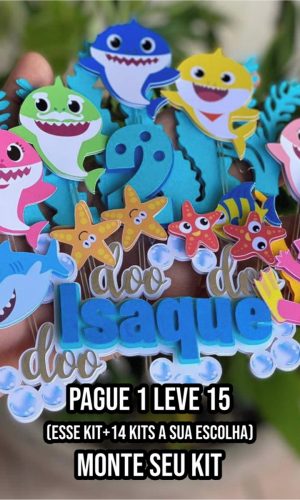 Arquivo de Corte Topo de Bolo Baby Shark
