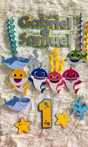 Arquivo de corte Topo de bolo Baby Shark
