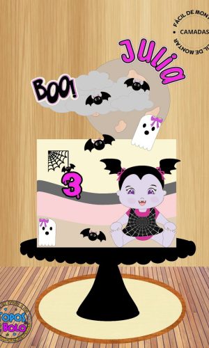 Arquivo de Corte Topo de Bolo Baby Vampirinha Cute