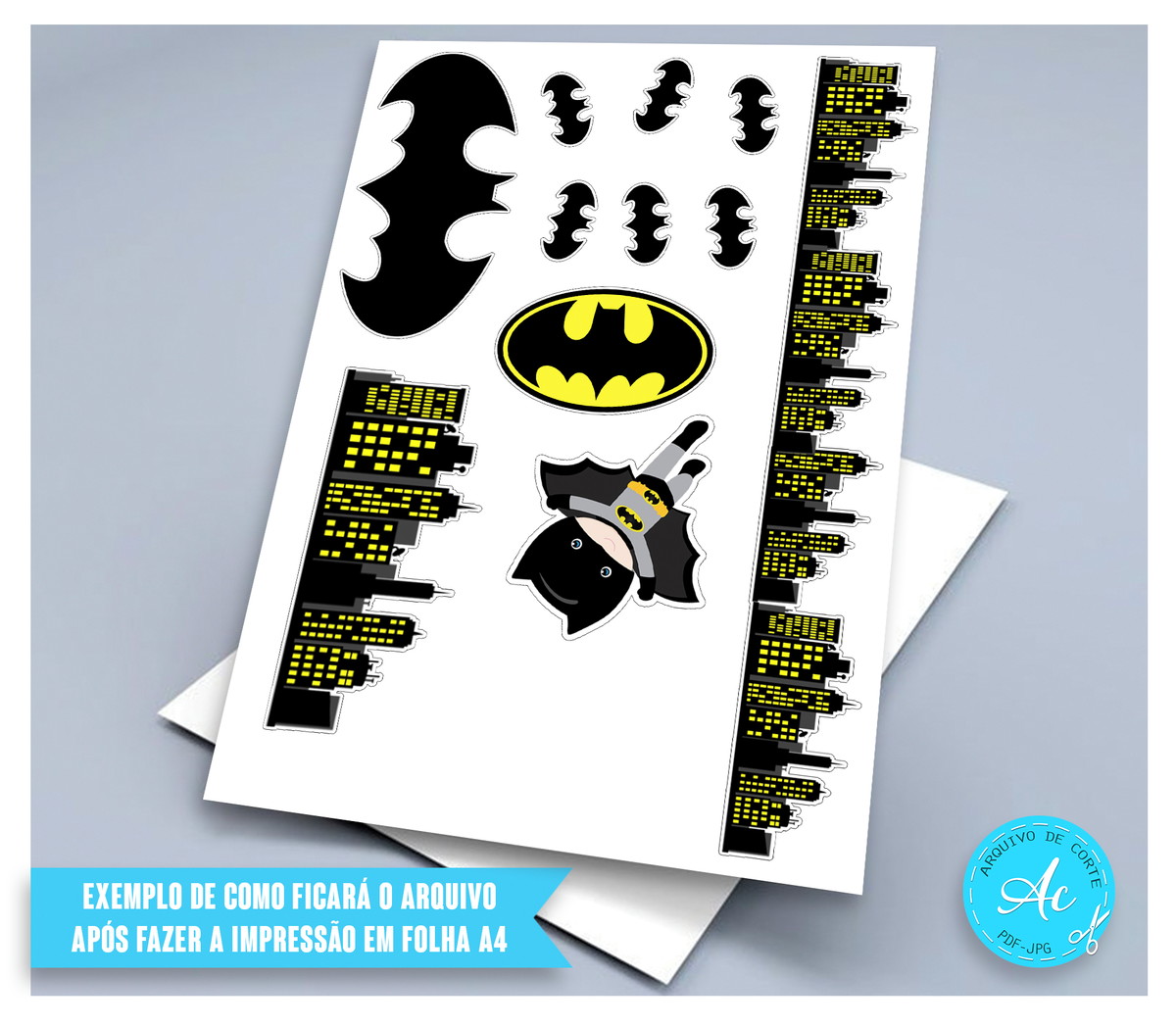 Arquivo Digital Topo de Bolo Batman Baby #1 - Imagem 2