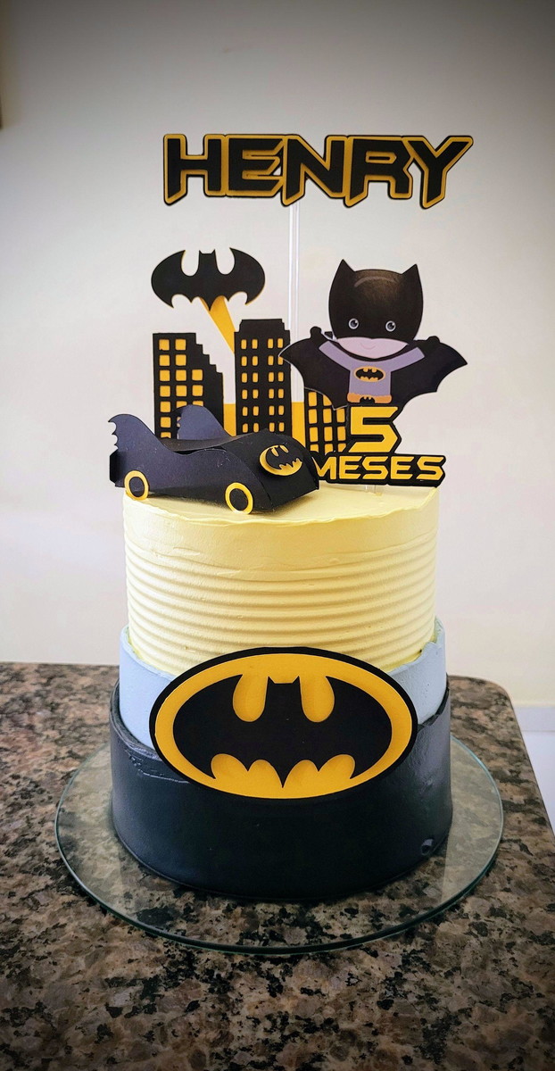 Arquivo De Corte Topo De Bolo Batman Baby Studio