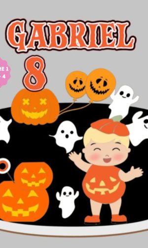 Arquivo de Corte Topo de Bolo Bebê Abóbora Halloween