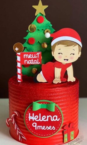 Arquivo de Corte Topo de Bolo Bebê de Natal #16711