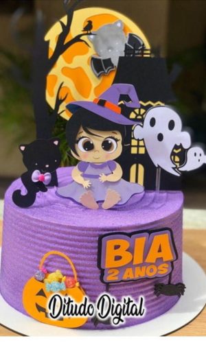 Arquivo De Corte Topo De Bolo Bebe Halloween Studio