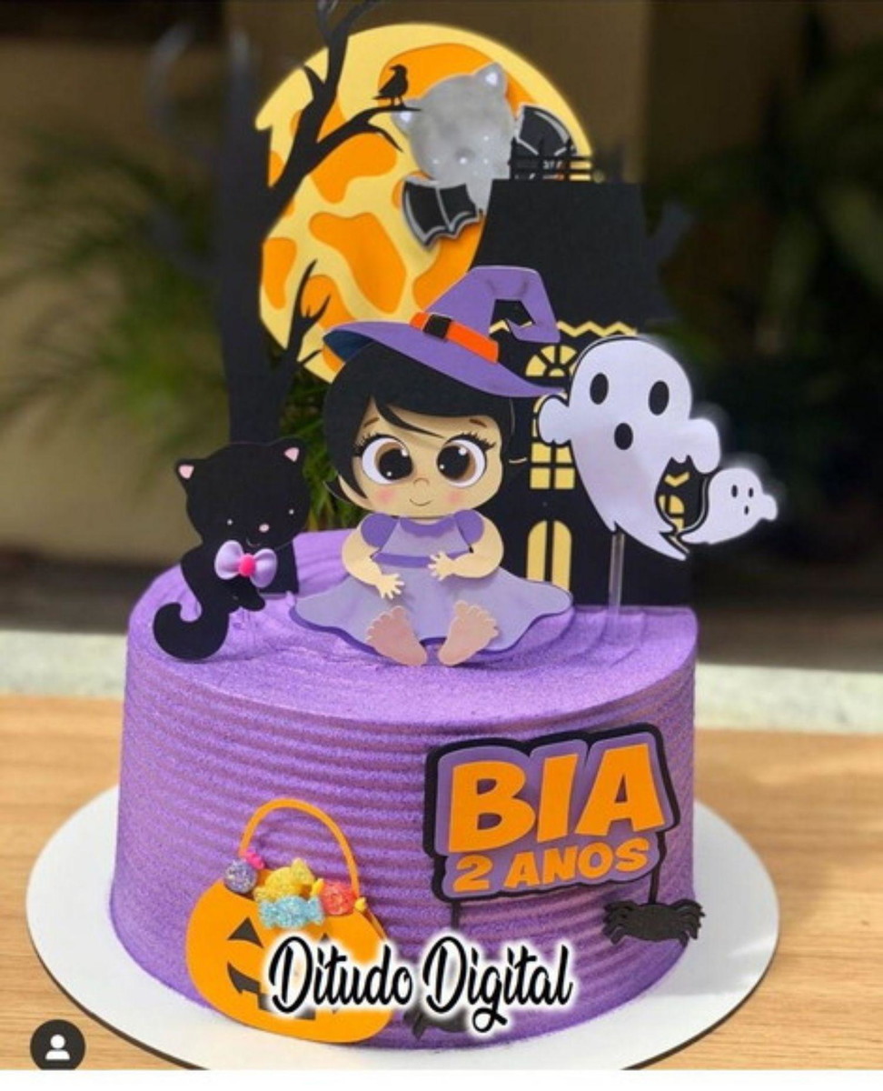 Arquivo De Corte Topo De Bolo Bebe Halloween Studio