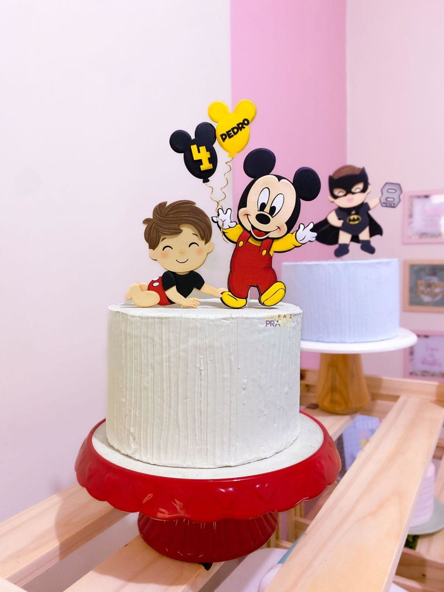 Arquivo de Corte Topo de Bolo Bebê Mickey Studio