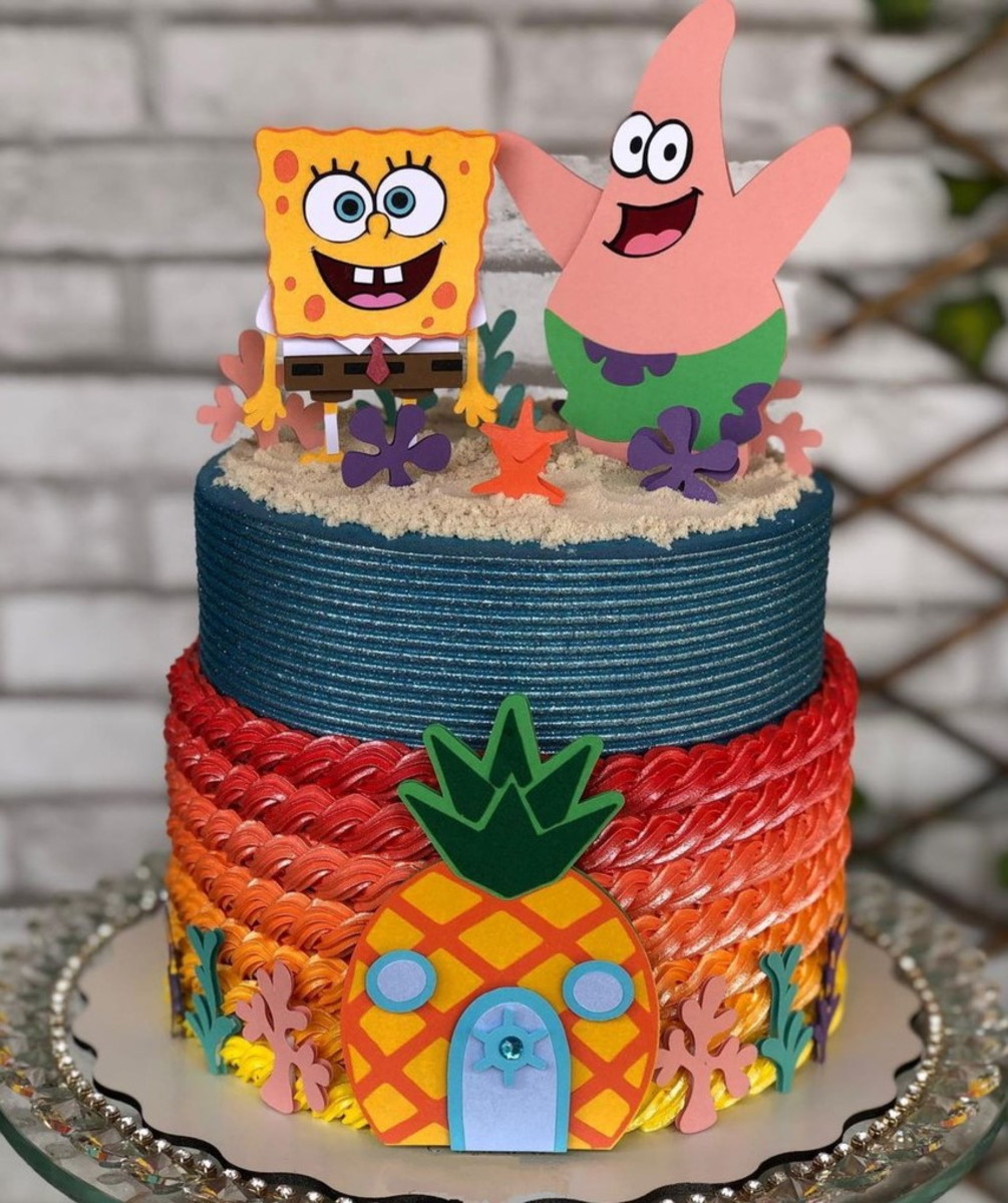 Arquivo De Corte Topo De Bolo Bob Esponja 247