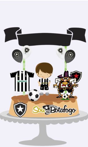 10 Arquivo Por R$ 10,00 Topo de Bolo Digital 25-botafogo