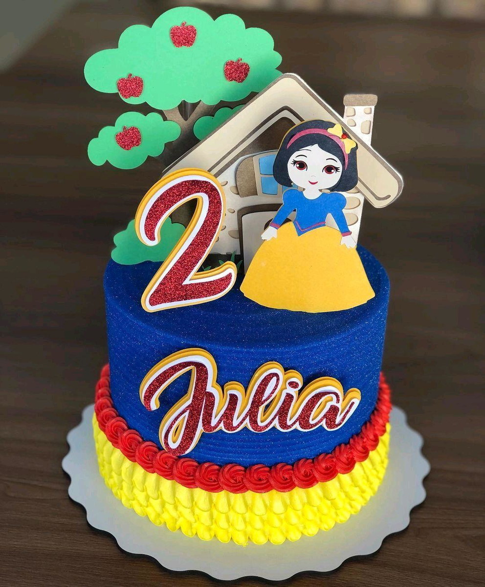 Arquivo de Corte Topo de Bolo Branca de Neve Camadas #419#