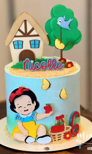 Arquivo de Corte: Topo de Bolo Branca de Neve Cute 020