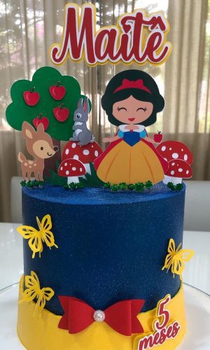 311 - Arquivo de Corte Topo de Bolo Branca de Neve Cute