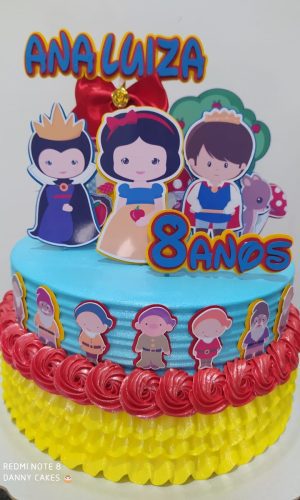 Arquivo de Corte Topo de Bolo Branca de Neve Cute