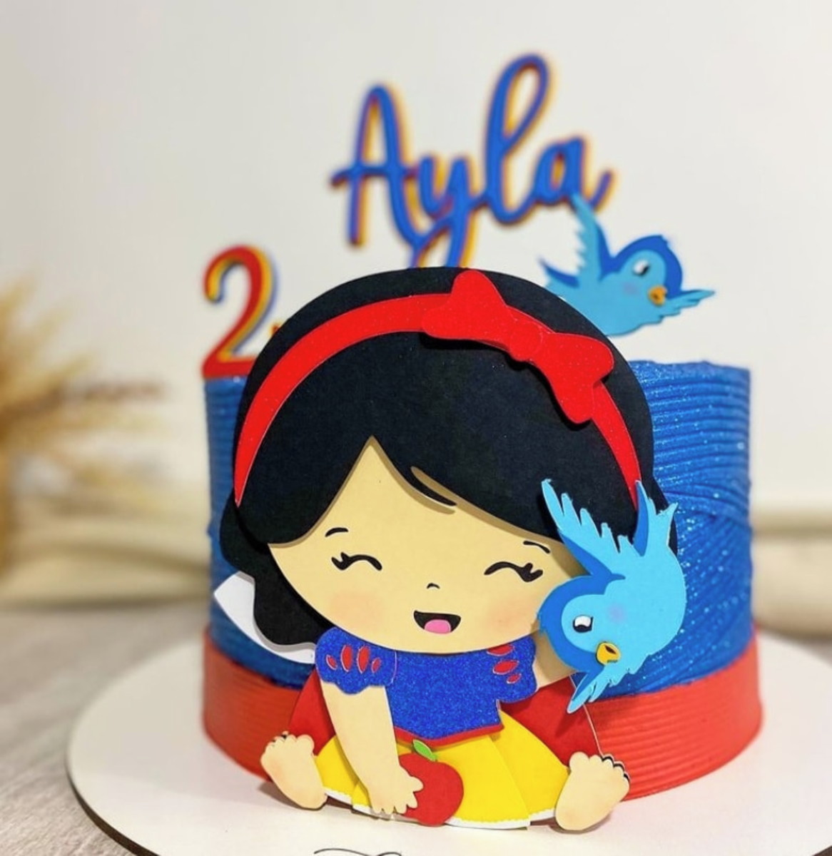 Arquivo De Corte Topo De Bolo Branca De Neve Em Camadas 1181