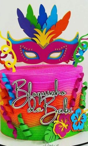 Arquivo de Corte Topo de Bolo Carnaval