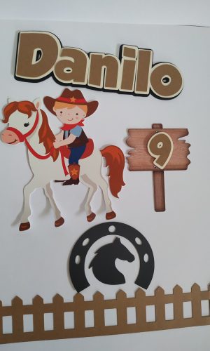 Arquivo De Corte Topo De Bolo Cavalo Menino