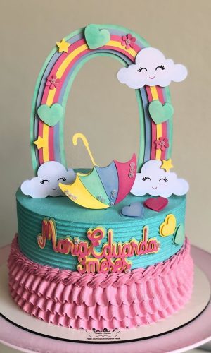 Arquivo De Corte Topo De Bolo Chuva De Amor 736