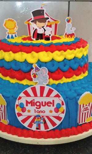 Arquivo de Corte Topo de Bolo Circo