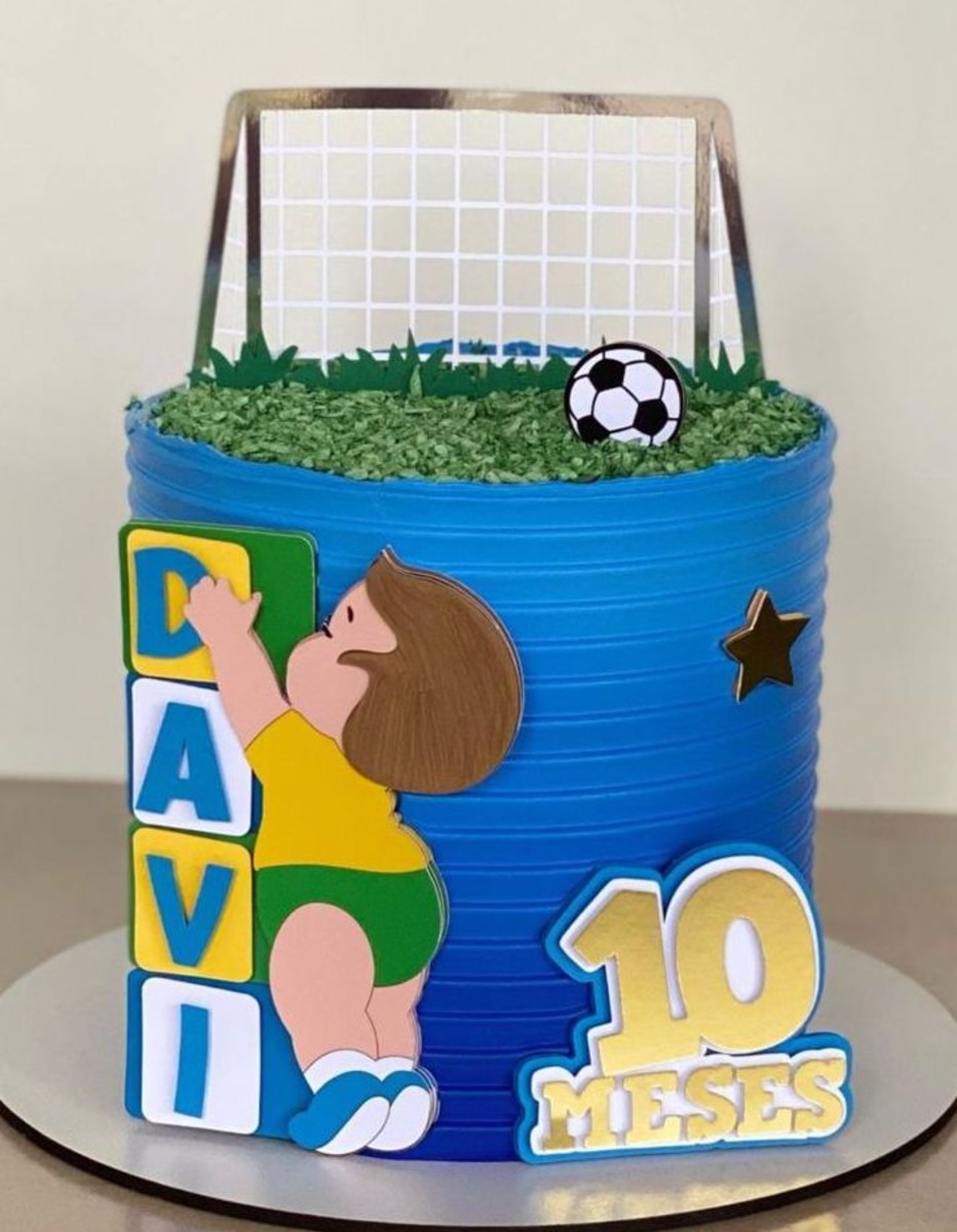 Arquivo de Corte: Topo de Bolo Copa do Mundo Menino Baby 016