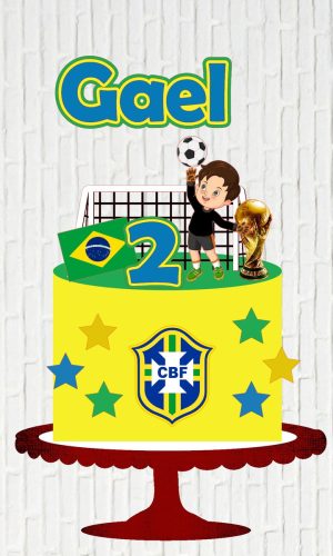 Arquivo de Corte Topo de Bolo Copa Futebol Goleiro