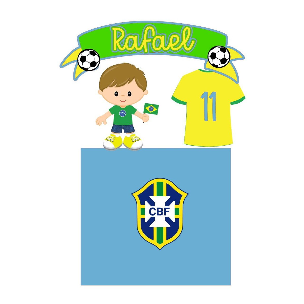 Arquivo de Corte Topo de Bolo Copa Futebol