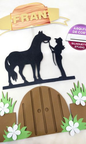 Arquivo de Corte - Topo de Bolo - Cowntry Feminino
