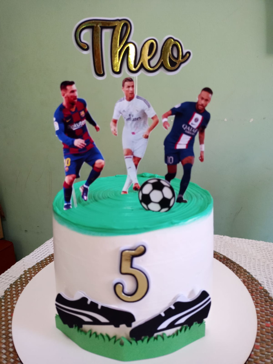Arquivo de Corte Topo de Bolo Craques do Futebol