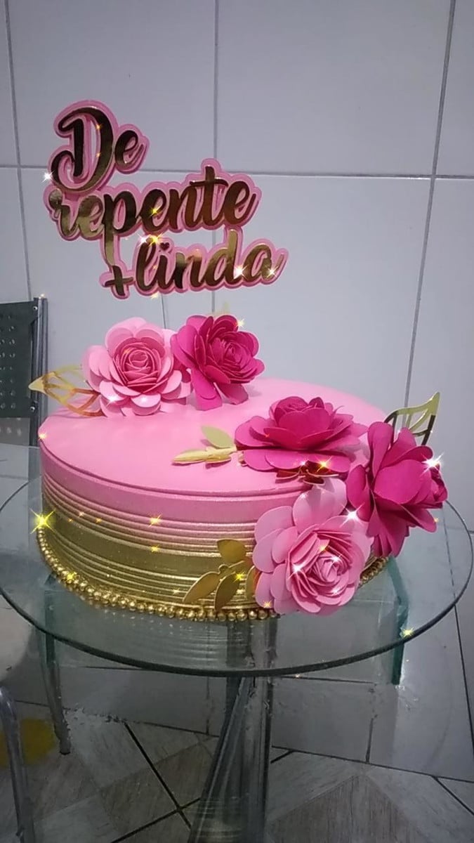 Arquivo de corte topo de bolo de repente mais linda