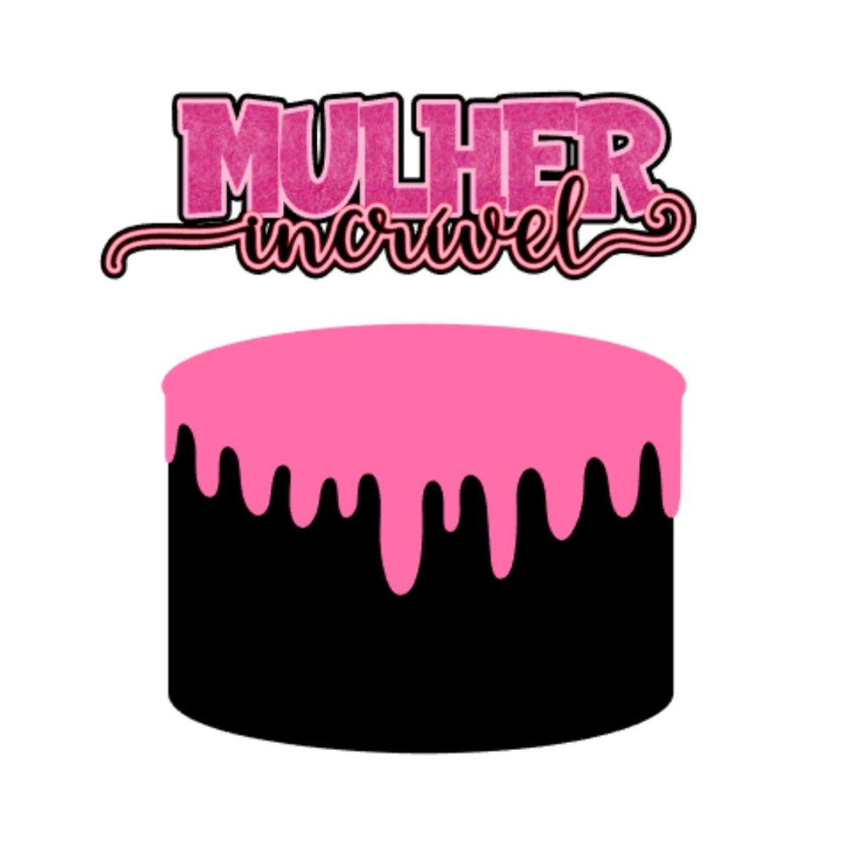 Arquivo de corte topo de bolo dia da mulher