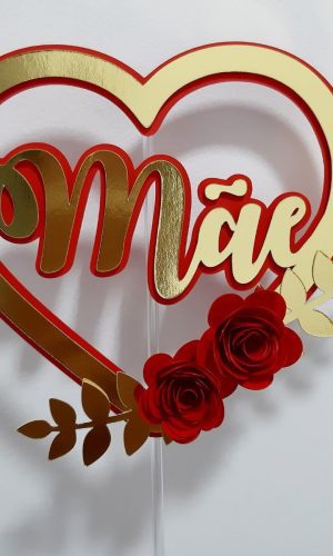 Arquivo de Corte Topo de Bolo Dia das Mães #1137#