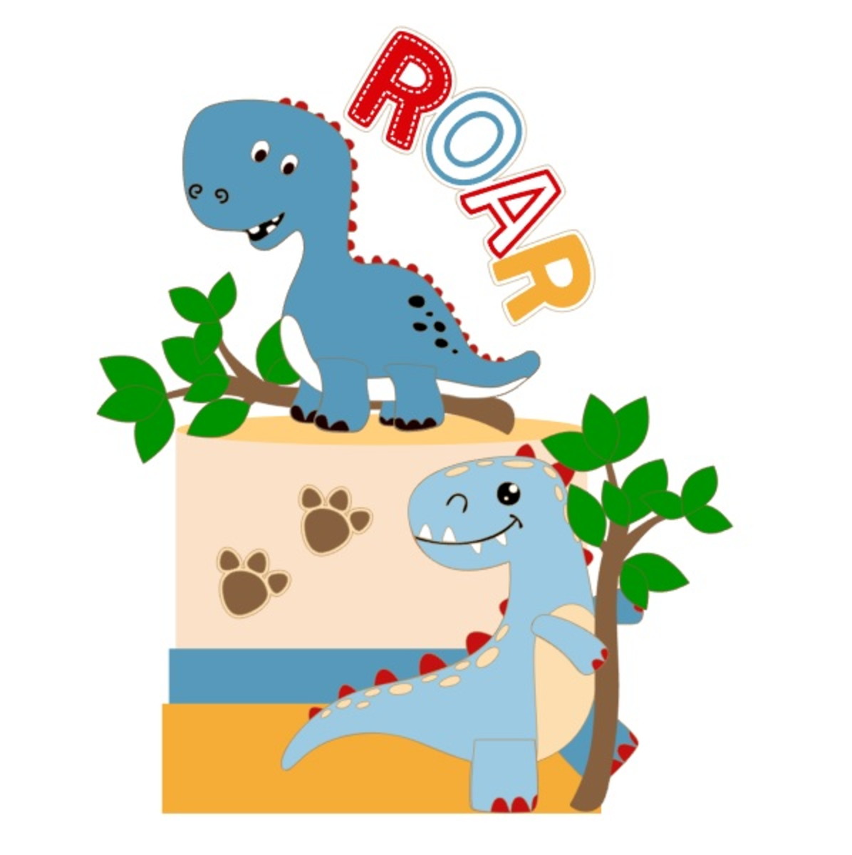 Arquivo de Corte Topo de Bolo Dino Cute