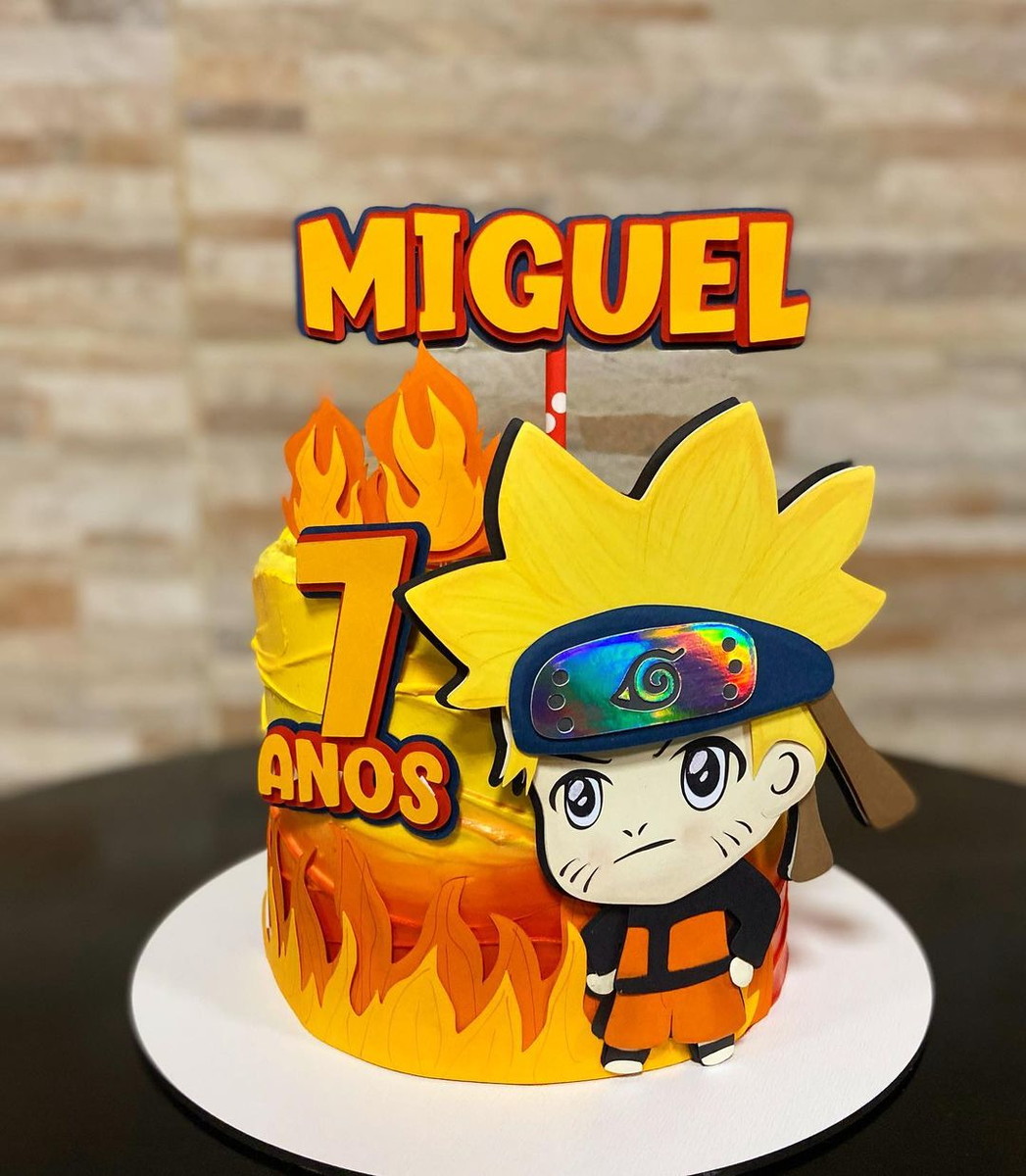 Arquivo de Corte: Topo de Bolo em Camadas Naruto Cute 006