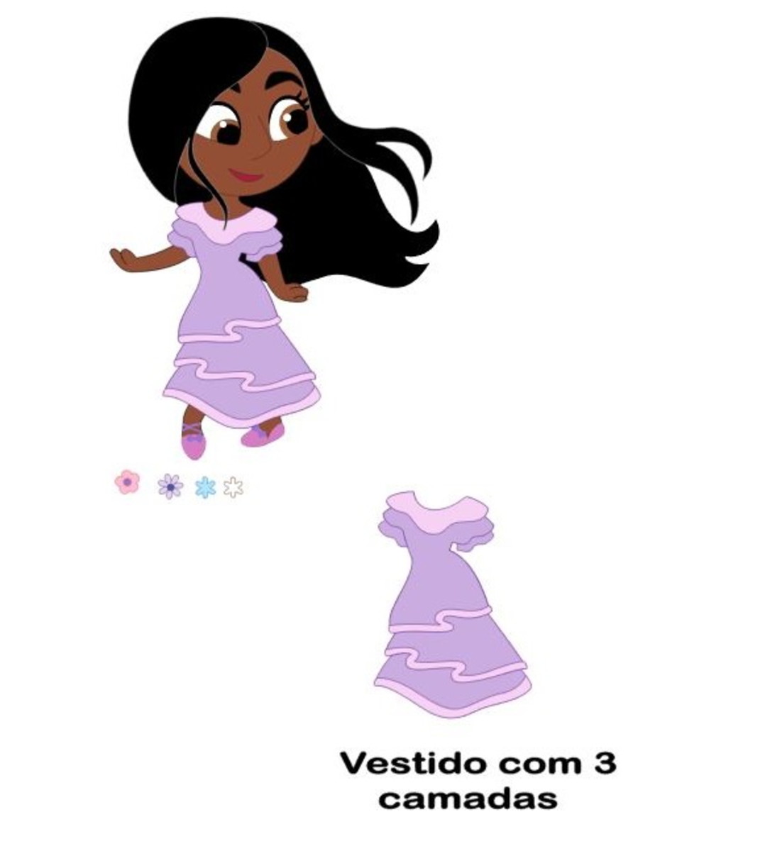 Arquivo de Corte Topo de Bolo Isabela Cute Encanto
