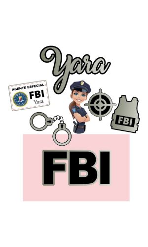 Arquivo de Corte Topo de Bolo Fbi Feminino