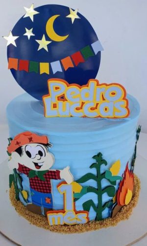 Arquivo de Corte Topo de Bolo Festa Junina Arraiá Menino