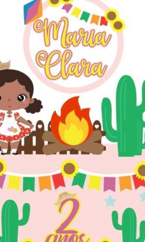 Arquivo de Corte Topo de Bolo Festa Junina São João Menina