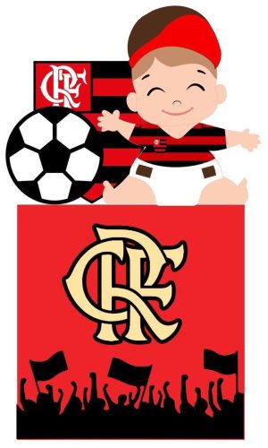 ARQUIVO DE CORTE TOPO DE BOLO FLAMENGO BABY