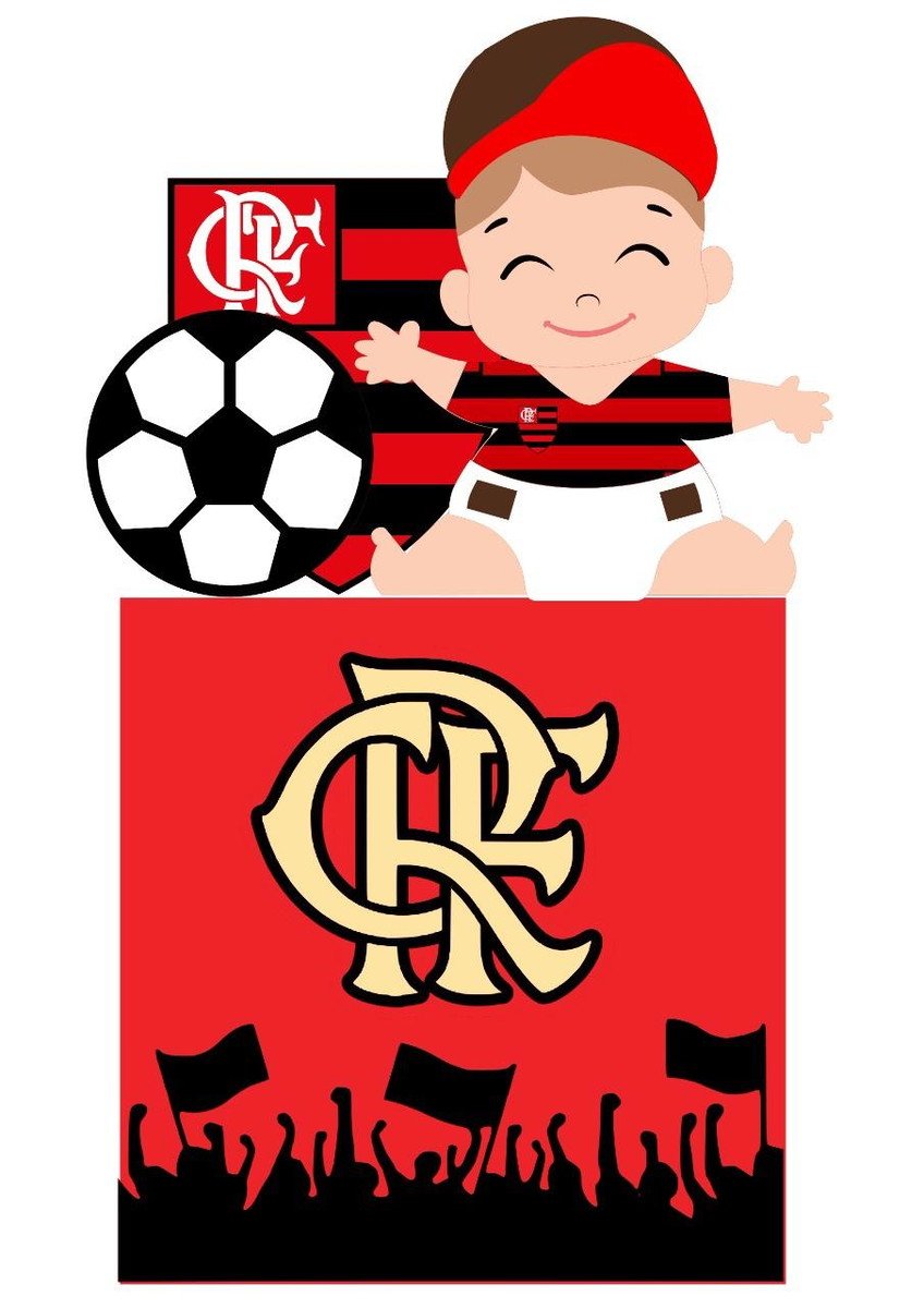 ARQUIVO DE CORTE TOPO DE BOLO FLAMENGO BABY