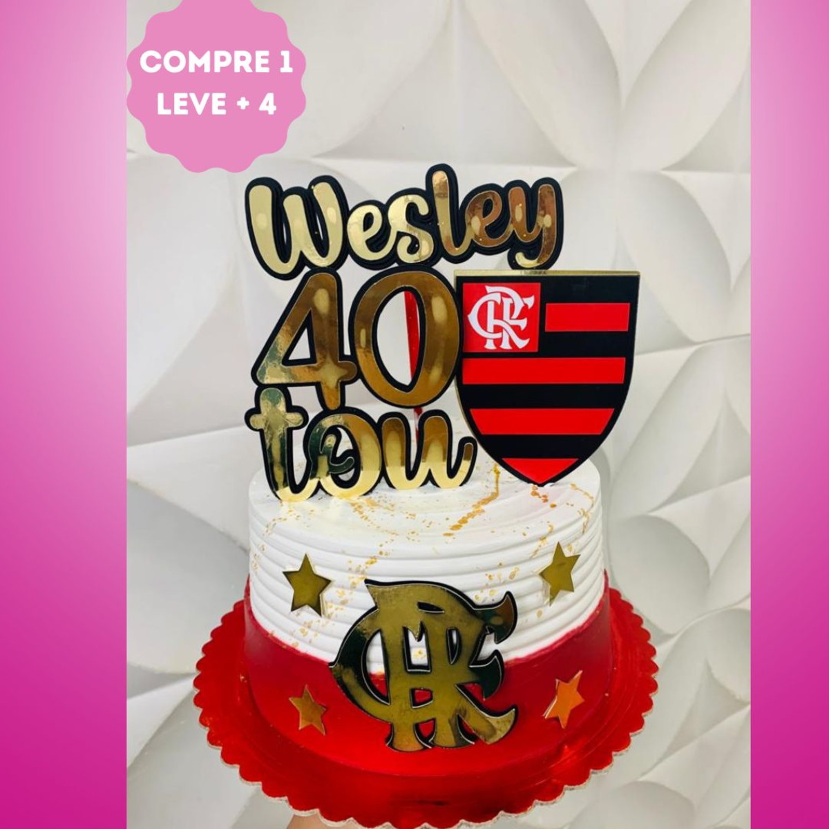 Arquivo de Corte Topo de Bolo Flamengo Quarentou
